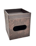 PU Leather Tissue Box Cover Square, Modern Tissue Holder with Storage Valet Tray, Nightstand Decorative Tissues Case, Facial Tissue Box Holder for Bathroom,Bedroom,Livingroom and Office (Antique)