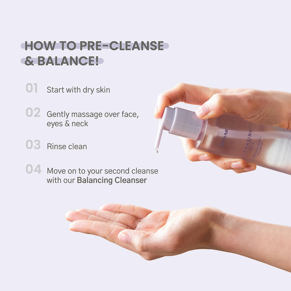 Karuna Cleansing Oil for Face - Gentle Makeup Remover Oil with Camellia, Hyaluronic Acid, Prickly Pear & Aloe - Pre-Cleanse Oil Based Face Cleanser for All Skin Types Including Oily & Blemish-Prone