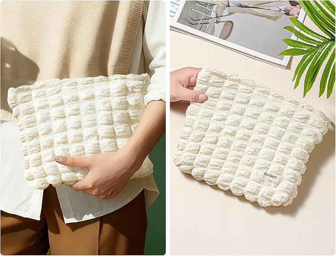 Purbert Bubble Cloud Makeup Bag - Large Capacity Travel Cosmetic Organizer