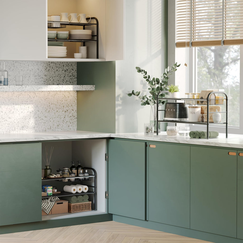 Under Sink Organizers and Storage,Expandable under cabinet organizer Shelf