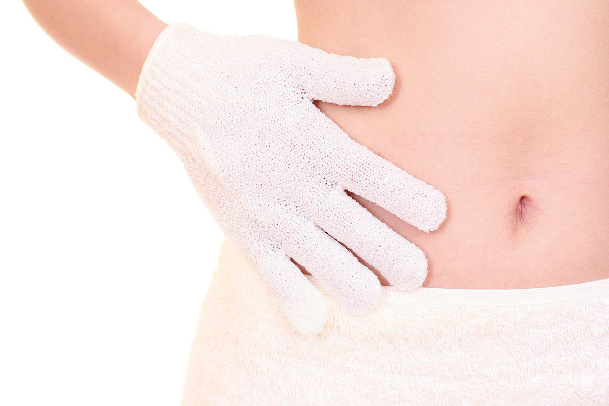 Linda Exfoliating Bath Gloves, Pack of 4