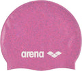 Arena Classic Unisex Recycled Silicone Swim Cap for Women and Men, Intensive Training and Racing Comfortable Long Hair Swimming Hat, Pink/Multi