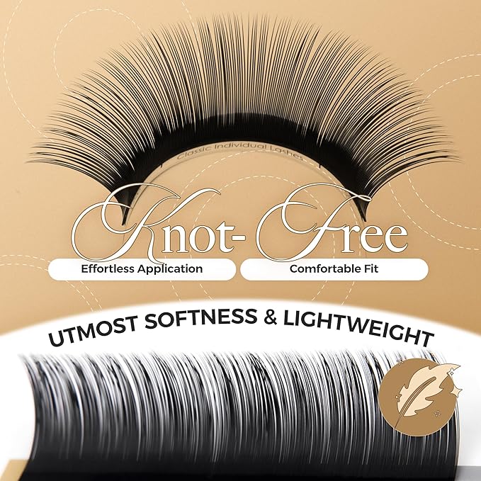 LASHVIEW Eyelash Extensions,Individual Lashes,Premium Single&Classic Lases,0.15 D Curl Thickness 12mm,3D Natural Semi Permanent Eyelashes,Soft Application-friendly, Lashes