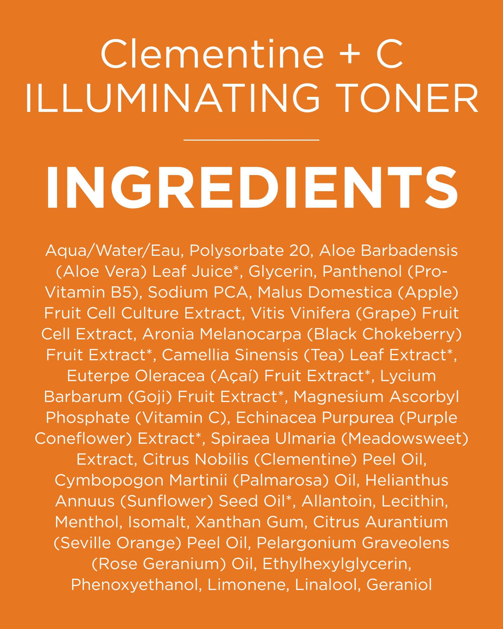 Andalou Naturals Illuminating Facial Toner Clementine + Vitamin C (6 fl oz)