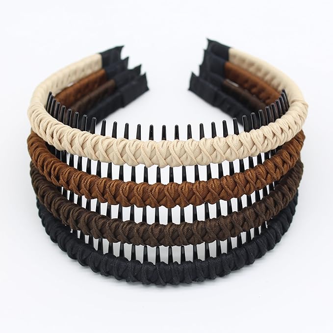 JOBAND Spa Headbands for Washing Face or Facial.Can easily solve the problem of short hair on the forehead fashionable hair accessories are suitable for friends gatherings and shopping（A pack of 4）