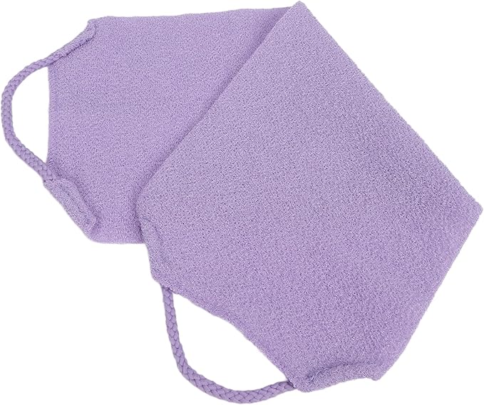 Back Scrubber, Exfoliating Body Scrubbers Portable Scrubber Straps Cleansing Massage Strap Wash Cloth for Shower Back Washer Exfoliating Washcloth Strap with Handles for Family Members