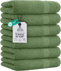 DAN RIVER Luxury Hand Towel – Soft, Absorbent, Quick-Drying, Premium Cotton Towel, Perfect for Everyday Use, 16x28 Inches - Sage Green