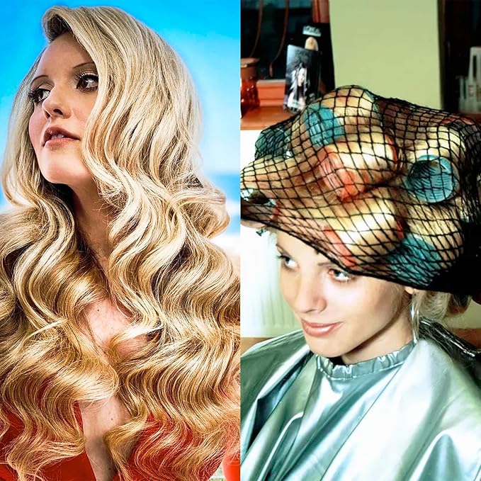 6 Pcs Triangle Hair Net Women Black Mesh Extra Large Sleeping Plopping Cap Salons Holding Drying Curly Hair Styles for Rollers Good Service Workers