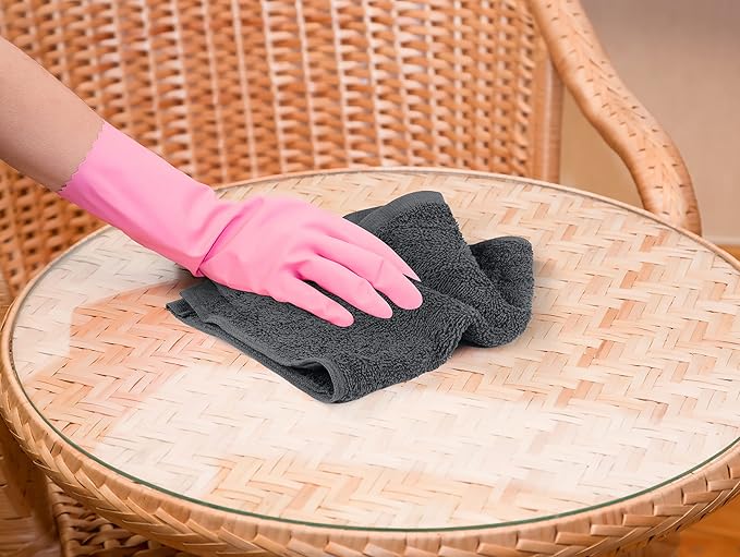 Utopia Towels 60 Pack Cotton Washcloths Set, 100% Ring Spun Cotton, Premium Flannel Face Cloths, Highly Absorbent and Soft Feel Fingertip Towels, Grey