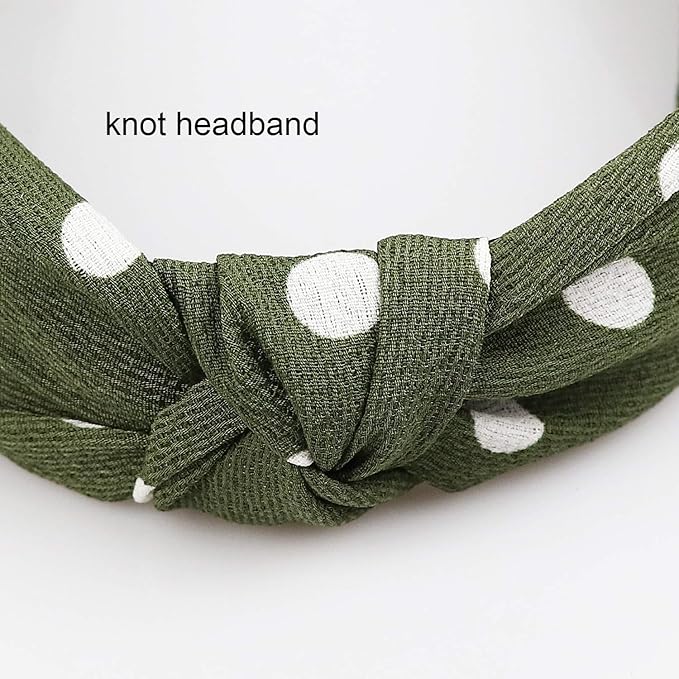 DRESHOW 8 Pack Boho Vintage Headbands for Women Girls Knotted Headwraps Fashion Hair Hoops Elastic Hair Accessories
