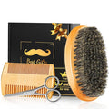 Beard Brush Beard Comb Set, Stocking Stuffers Gifts for Men Beard Care Kit