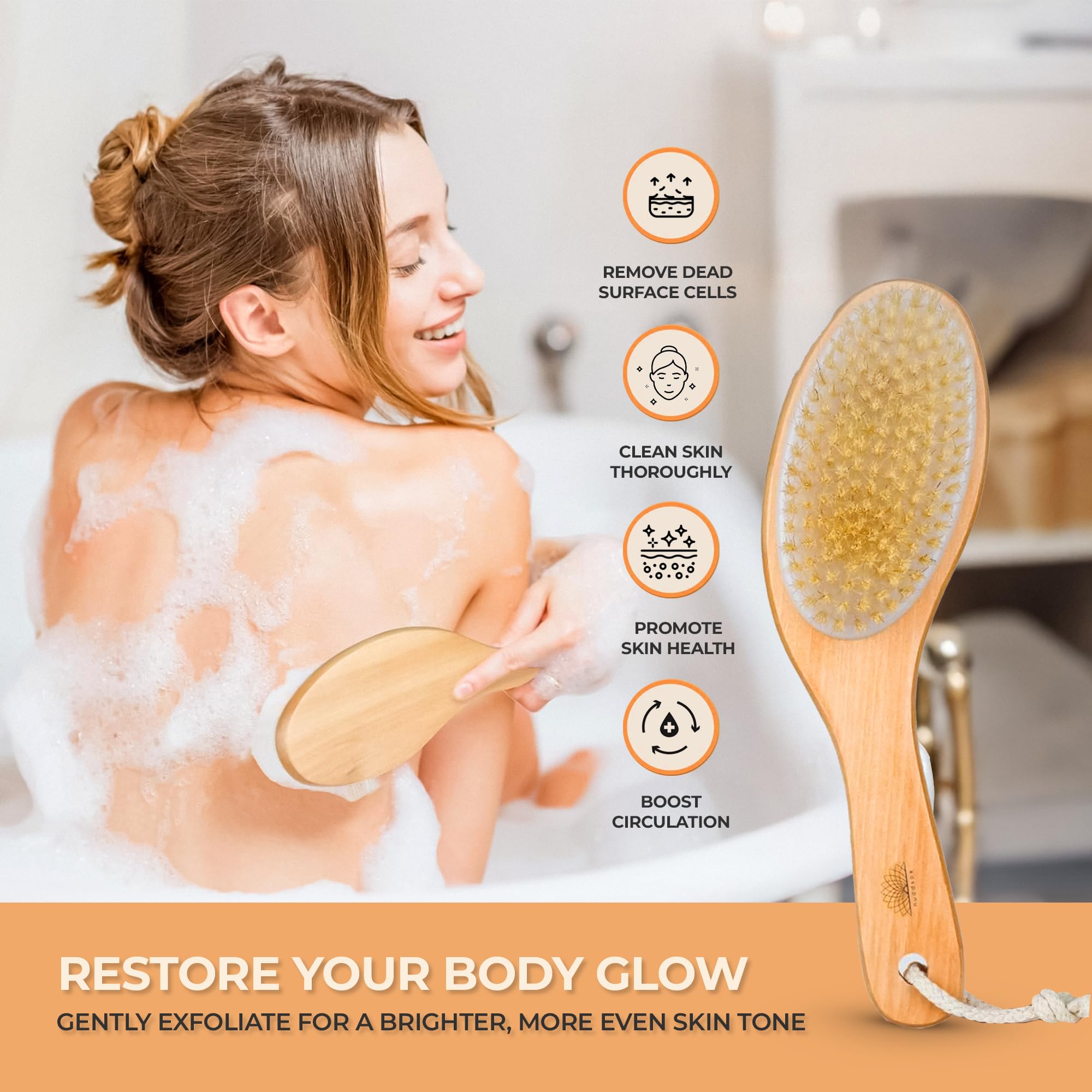 Nuddspa Wood Therapy Massage Tools 4 Pcs, Lymphatic Drainage Massager, Maderoterapia Kit, Anti Cellulite Complete Body Sculpting Tools for Total Relaxation & Relief (4 Pack)