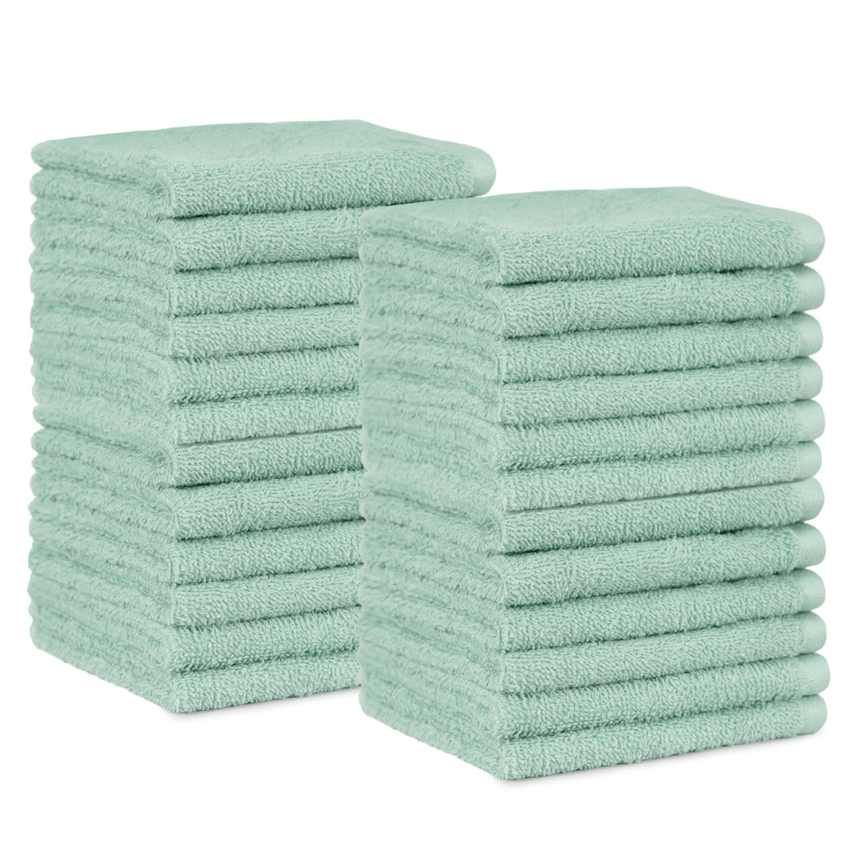 Highly Absorbent Cotton Washcloths for Face, Soft, Machine Washable, Fade Resistant, 12 x 12 in, Black, 12-Pack