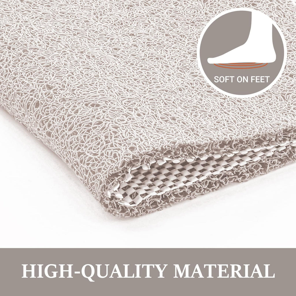 LuxStep Shower Mat Bathtub Mat Non-Slip Bath Mat with Drain, Quick Drying