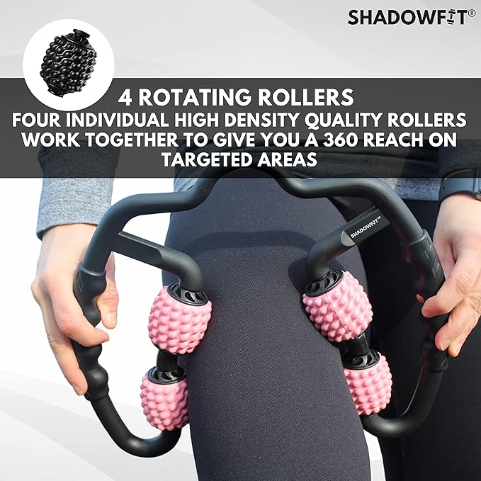 Shadowfit Muscle Roller, Trigger Point Foam Roller for Calves, Legs, Arms, Shin Splints, Massage Roller Tool to Relieve Soreness, Stiffness, and Tight Muscles, Cellulite and Deep Tissue Massaging