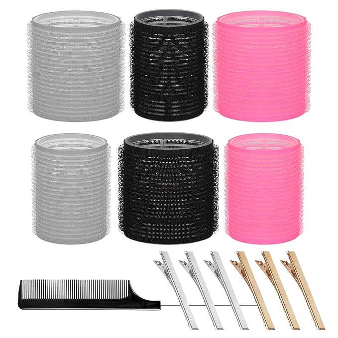 Heatless Hair Curler: 13Pcs Rollers Set With Clips for Long and Medium Hair, Women's Curls Styling Tools, DIY Curlers to Sleep In