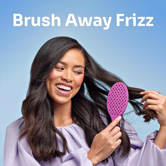 Wet Brush Frizz-Free Detangler Brush with Ionic Technology, Pink, Provides Frizz Control, Reduces Static, and Smooths All Hair Types, Best For Dry Hair, Made for Women, Men & Kids