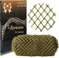 African Net Sponge Authentic, African Exfoliating Sponge Real African Net Black Owned, African Bath Sponge Back Scrubber, Body Exfoliator Shower Bath Accessories (Khaki)
