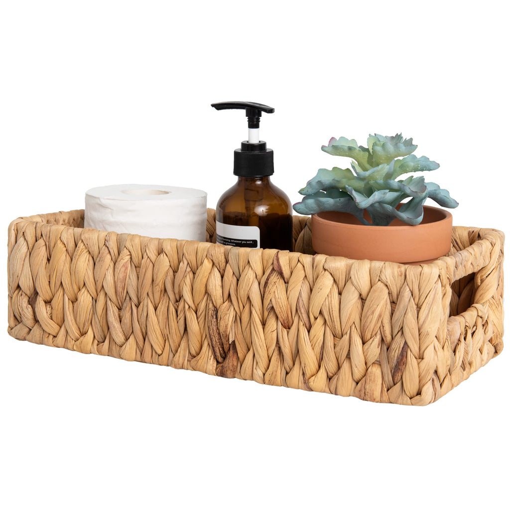 StorageWorks Toilet Paper Basket, Small Bathroom Basket Organizer