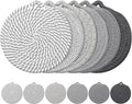 7" Trivets for Hot Dishes, 6 Pack Hot Pads for Kitchen Counter & Dining Table, Heat Resistant | Scratches | Stains Cotton Trivets for Hot Pots and Pans