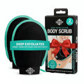 Dermasuri - Deep Exfoliating Glove - Korean Exfoliating Mitt & Body Scrubber - Keratosis Pilaris Treatment Scrub - Self Tanner Mitt & Ingrown Hair Exfoliator - Shower Gloves for Women & Men - (2 Pack)