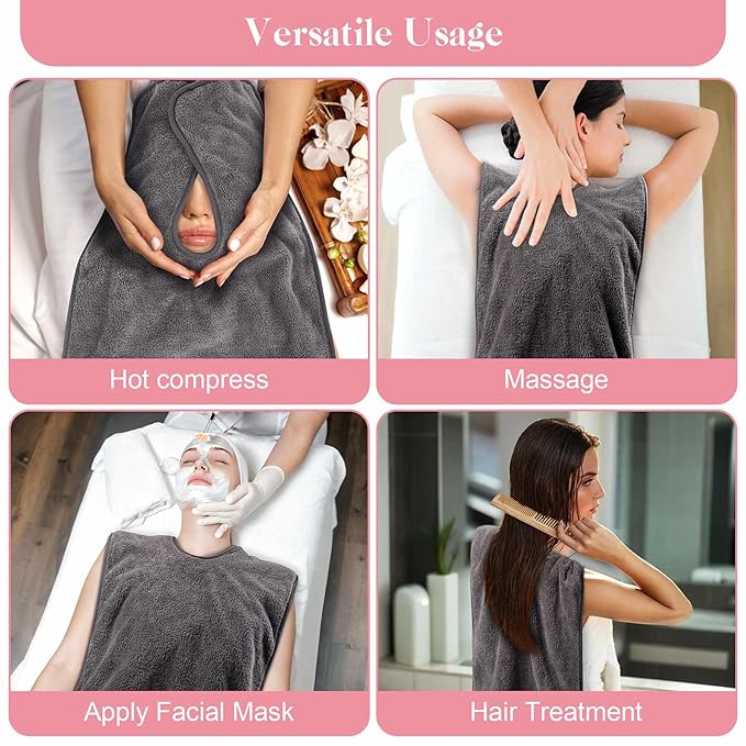 BREENHILL 6 Pack Facial Towels for Estheticians Soft, Spa Towels for Facial, Comfortable Extra Thick Massage Face Towels, Professional Esthetician Equipment