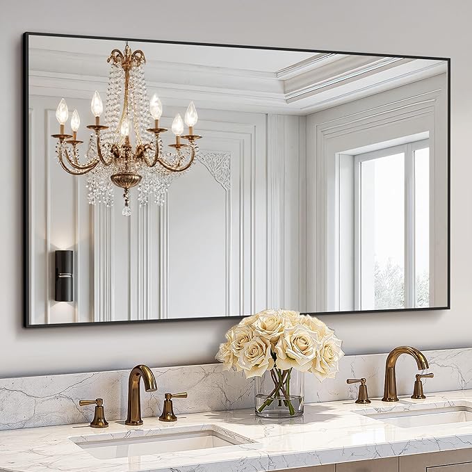 Bathroom Vanity Mirror for Wall, 30"x48" Bathroom Mirror for Over Sink