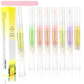 Foncomy Cuticle Oil Pens - 8 PCS Revitalizing Oil Pen with Soft Brush for Nail Care, Cuticle Softener to Prevent Dry and Cracked Nails with Nail File, Mixed Scents