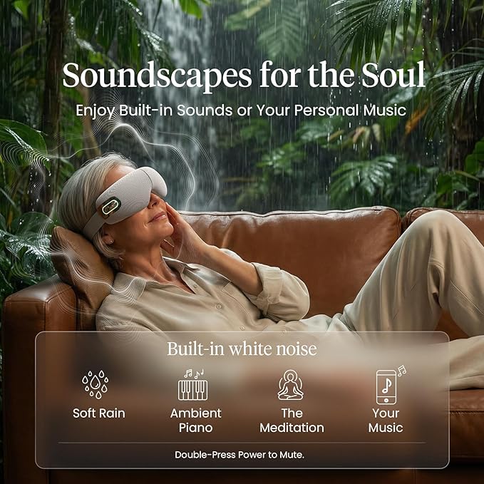 BOB AND BRAD EYEFLOW Eye Massager with Heat & Cooling,FSA Eligible & HSA - Semiconductor Cold Compress Eye Mask for Migraines & Dry Eyes, Heated Temple Massager, Fathers Day Dad Gifts for Men