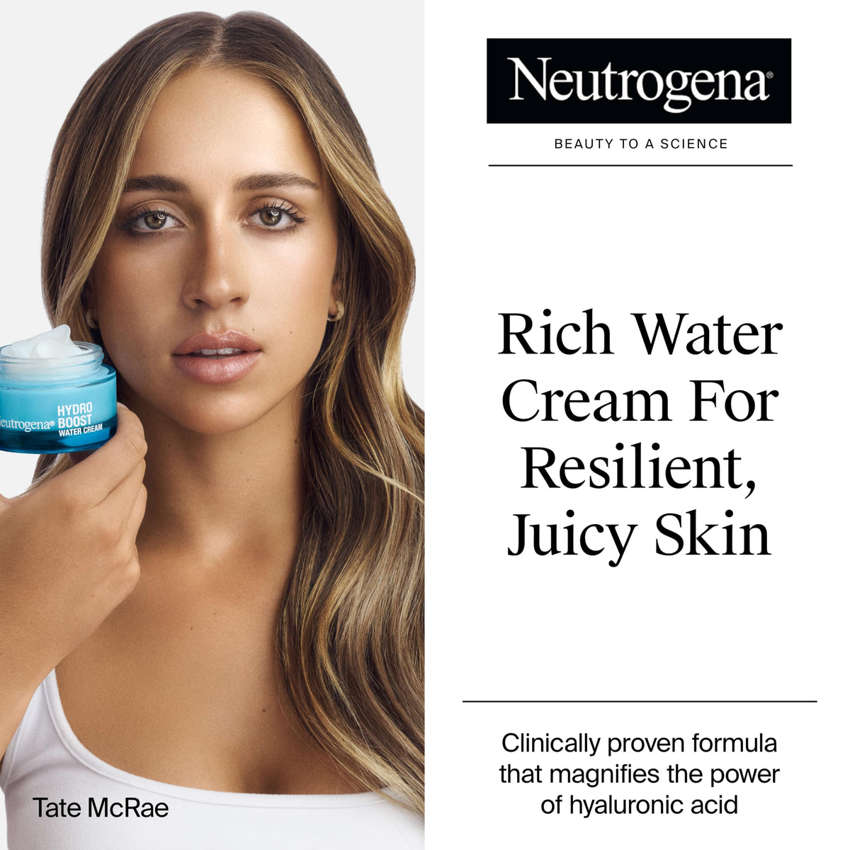 Neutrogena Hydro Boost Water Cream Face Moisturizer + Trial Cleanser, 2 pk