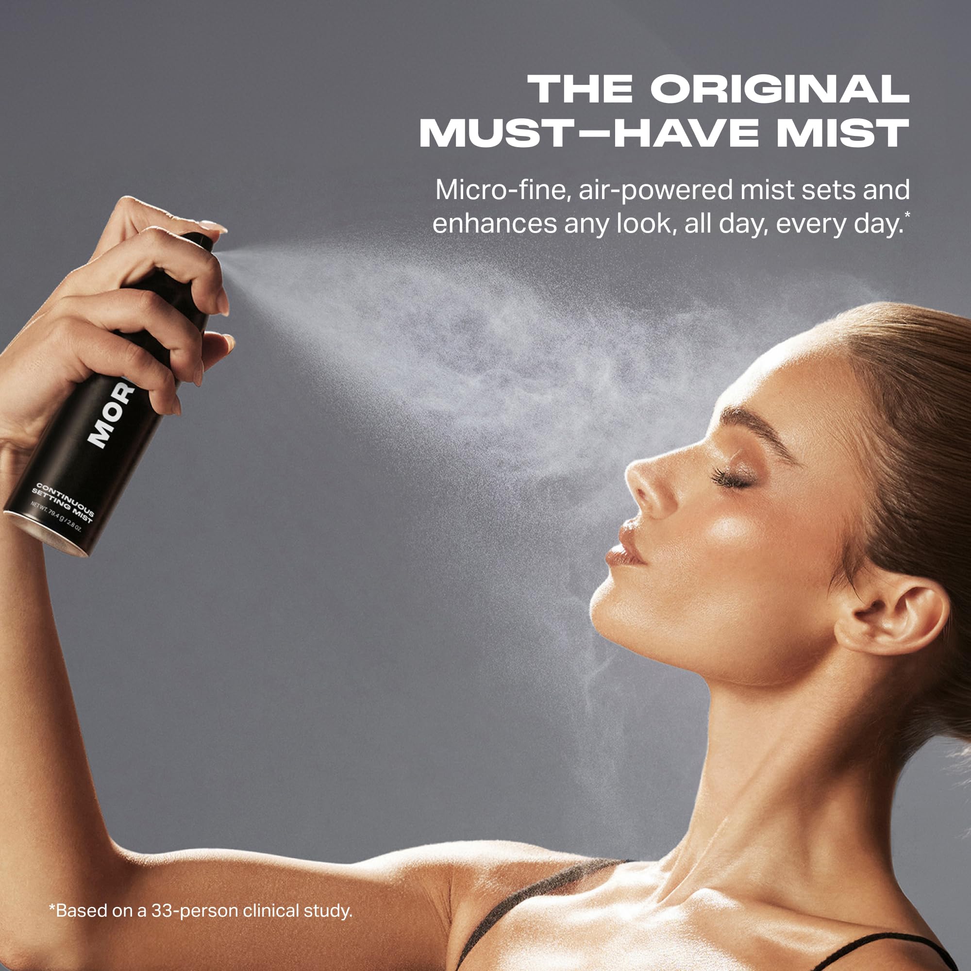 Morphe Jumbo Continuous Setting Spray - Micro-Fine Makeup Setting Spray with a Natural Radiant Finish - Helps Makeup Resist Caking or Fading & Increases Wear of Foundation (6.5 fl oz)