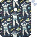visesunny Barber Cape Astronaut Universe Galaxy Man Dancing Dab Polyester Hair Cutting Salon Cape Apron Anti-Static Haircut Water-Resistant Shaving Cloth Beard Shaving Bib Hairdressing Cape