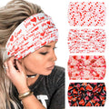 Huachi Valentine Headbands for Women Pink Valentine Heart Headbands