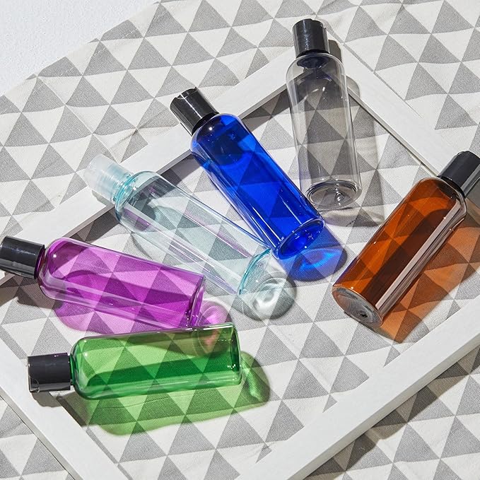 owlyee Travel Bottles for Toiletries 3.4 oz - Travel Size Containers for Shampoo Plastic - Small Empty Lotion Squeeze Bottle for Liquid TSA Approved - Leak Proof Mini Conditioner Refillable 100ml