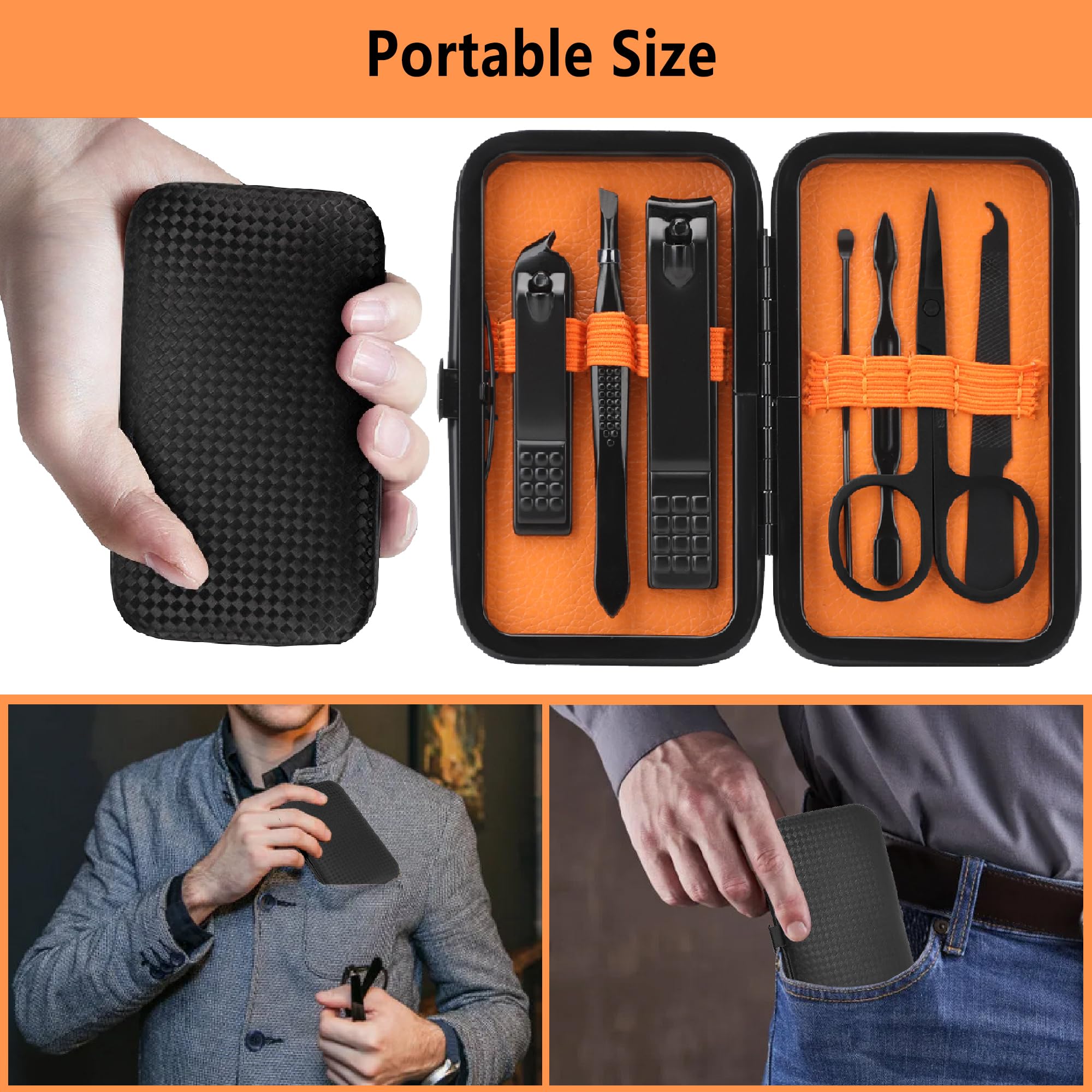Manicure Set Men Nail Clipper Set Personal Care Nail Grooming Kits Travel Nail Care Set Manicure Tools Fenlebeneil Nail Clippers Pedicure Kit Basic Nail Care Tools Gift for Men Women