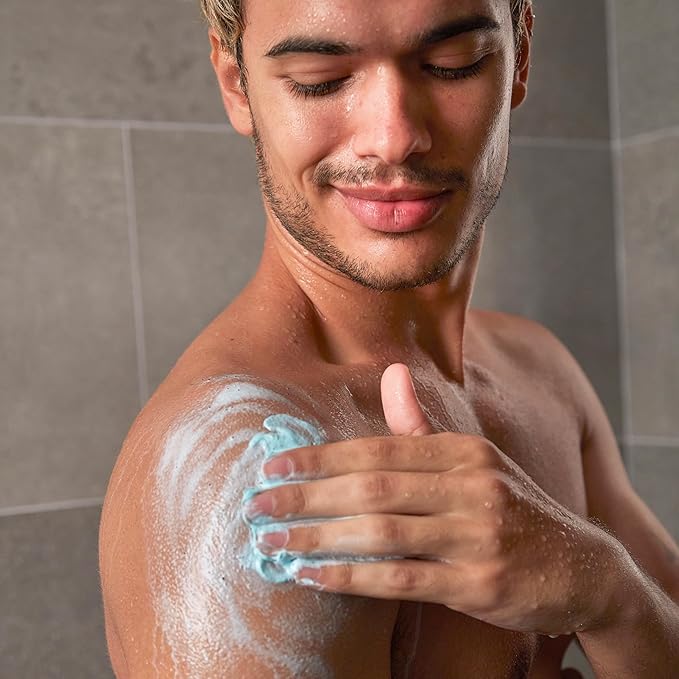 DOVE MEN + CARE Body and Face Scrub Eucalyptus Deeply Exfoliates for Hydrated & Nourished Skin 100% Gentle Cleanser, No Sulfate Cleansers or Parabens 9 oz (Pack of 4)