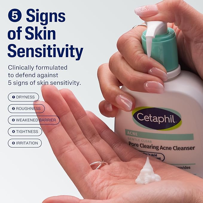 Cetaphil Gentle Clear Acne Foaming Face Wash, 2% Salicylic Acid, 8 fl oz