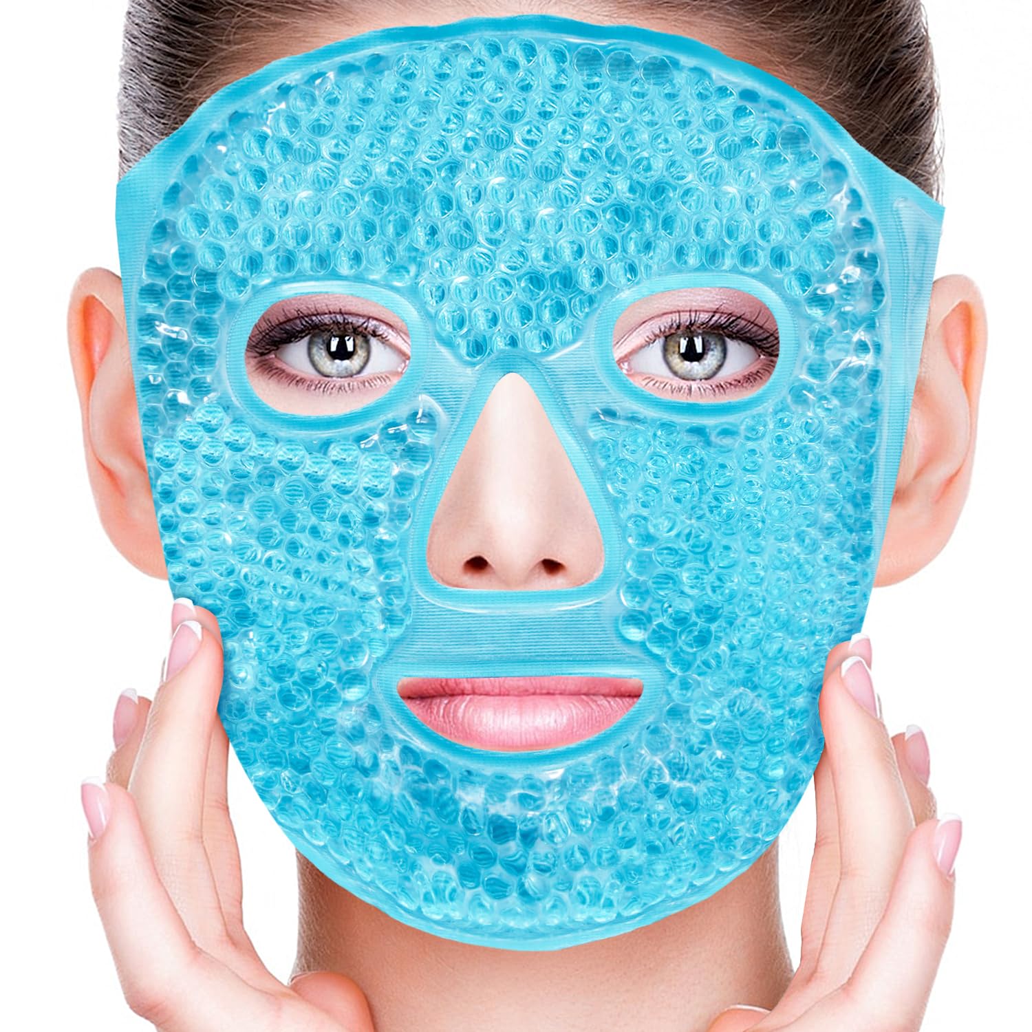 CONBELLA Cold Face Eye Masks Ice Face Mask Hot Cold Compress