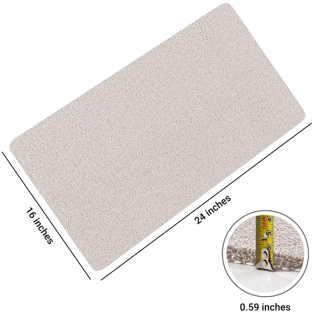 LuxStep Shower Mat Bathtub Mat Non-Slip Bath Mat with Drain, Quick Drying