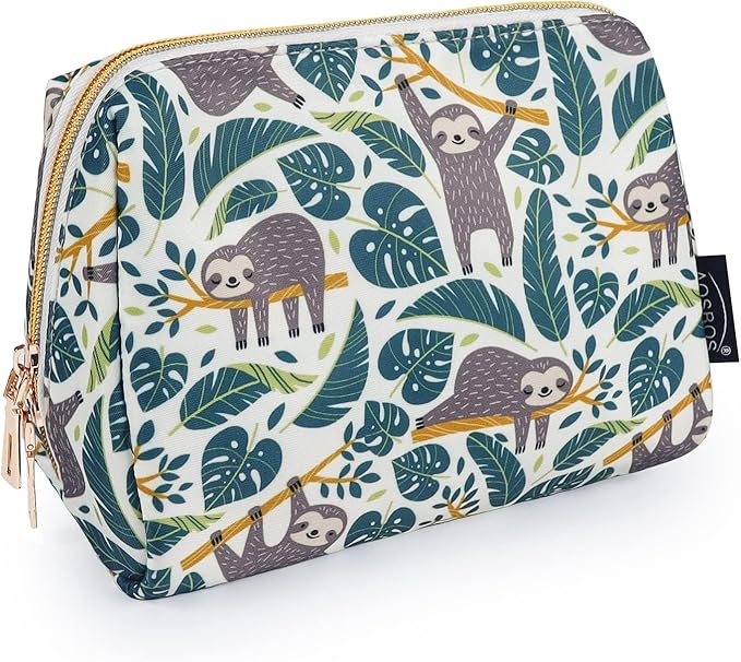 Aosbos Small Makeup Pouch, Travel Cosmetic Bags for Women,Travel Pouch