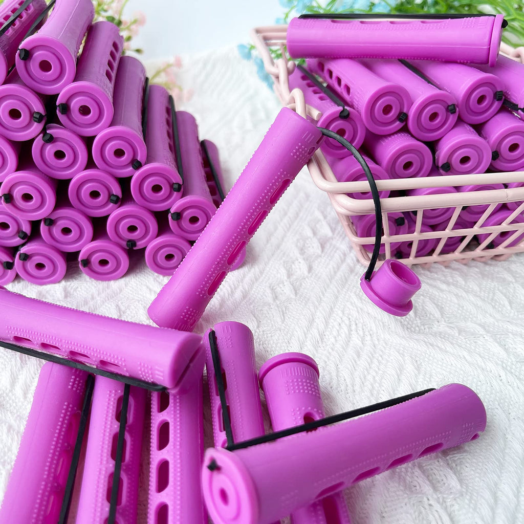 Perm Rods for Natural Hair, 60 pcs Medium Size Hair Rollers for Long Short Hair Styling Tool Hair Curlers
