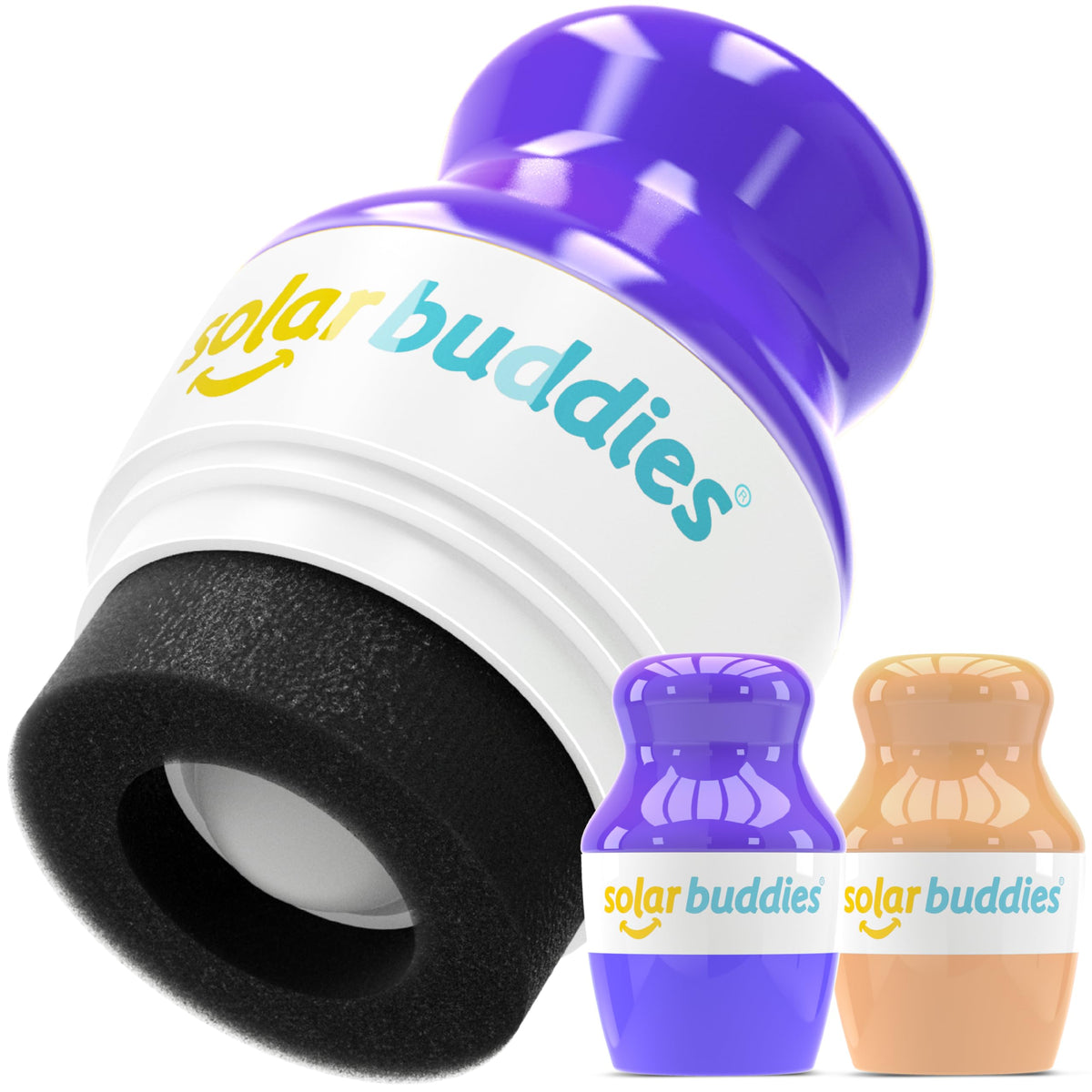 Solar Buddies Sunscreen Applicator – Full Green & Blue Duo – BPA-Free Refillable Roll-on Sponge for Sunscreens & Lotions – For Kids, Adults & Families – 3.4Fl Oz– Perfect for Travel