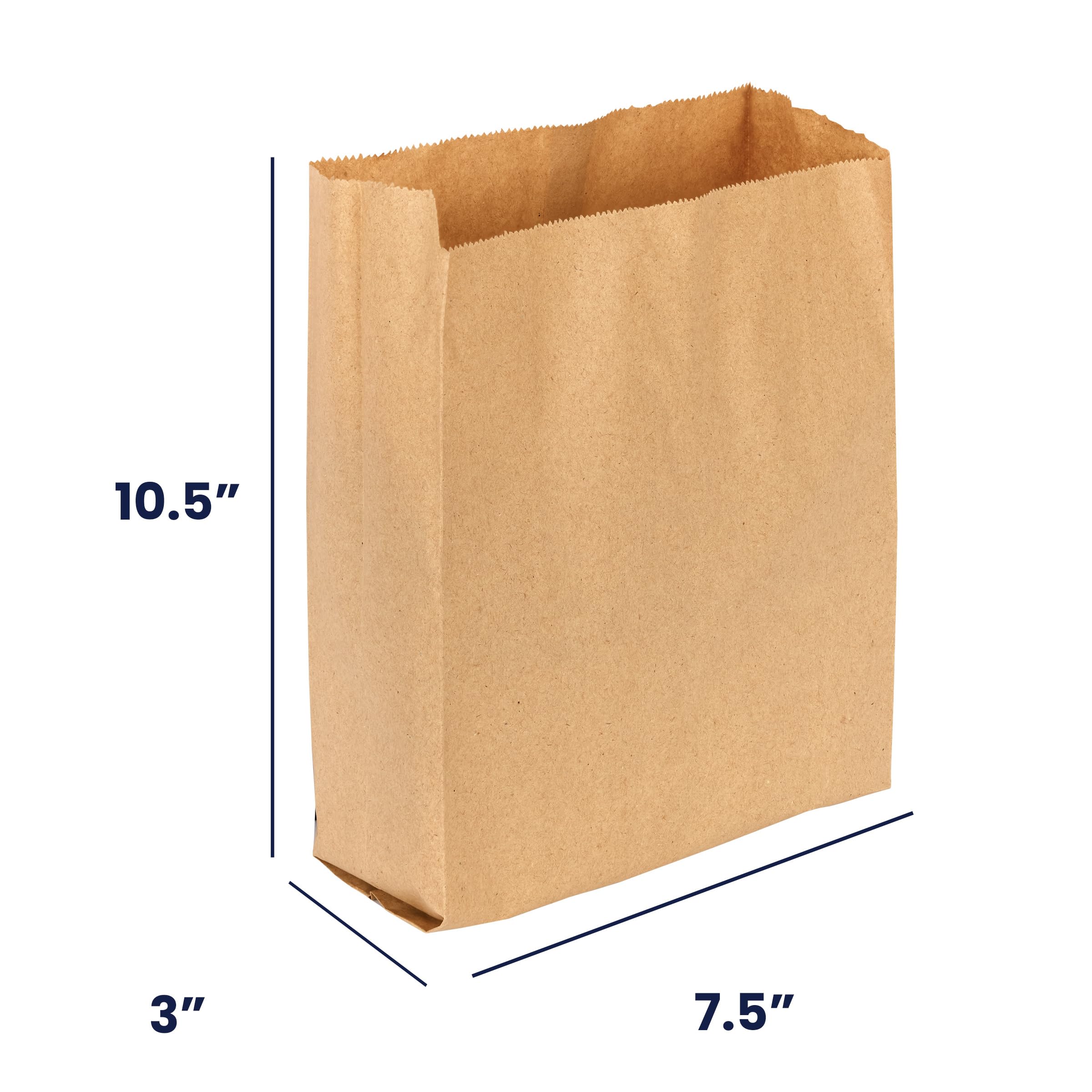 Hospeco KL Waxed Kraft Receptacle Liner Bags, 500 Count - Moisture-Resistant Feminine Hygiene Waste Bags, Fits Sanitary Disposal Units, 7.5 x 10.5 x 3 in