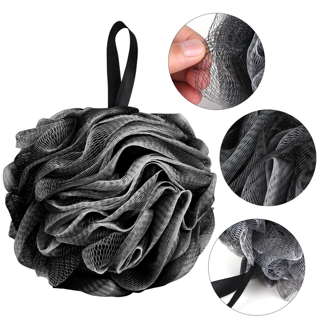 Fu Store Loofah Sponge Shower Loofahs 50g Bath Sponges Mesh Balls Body Scrubber Exfoliator Wash Back Scrubber Bathroom Men Women 4 Pack Scrubbers Cleaning Bathing Accessories