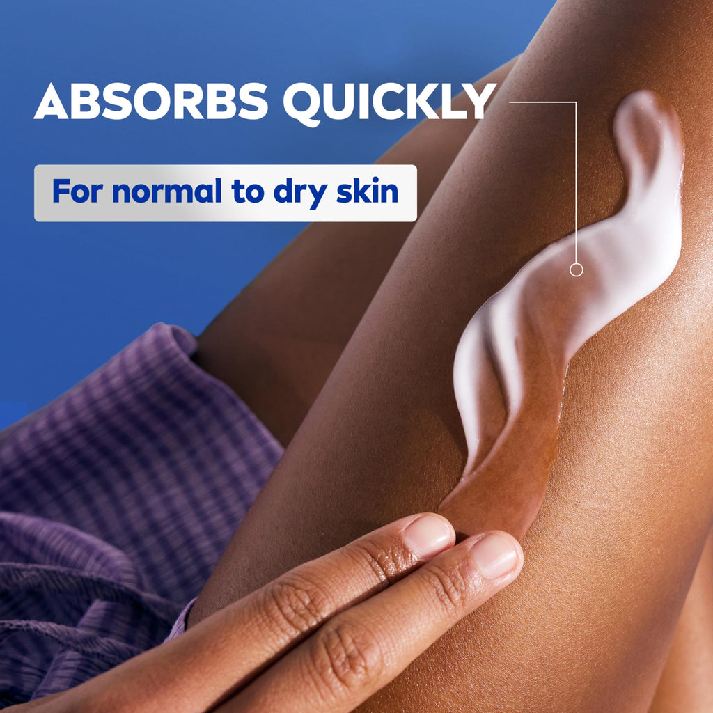 NIVEA Oil Infused Vanilla and Almond Oil Body Lotion for Women, Fast-Absorbing and Non-Greasy Vanilla Scented Lotion Moisturizes for 48 Hours, 16.9 Fl Oz Pump Bottle, Pack of 3