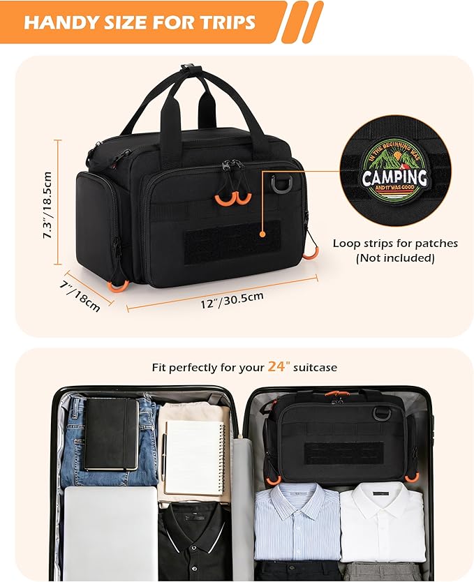 Prokva Tactical Travel Toiletry Bag for Men, Extra Large Dopp Kit Organizer