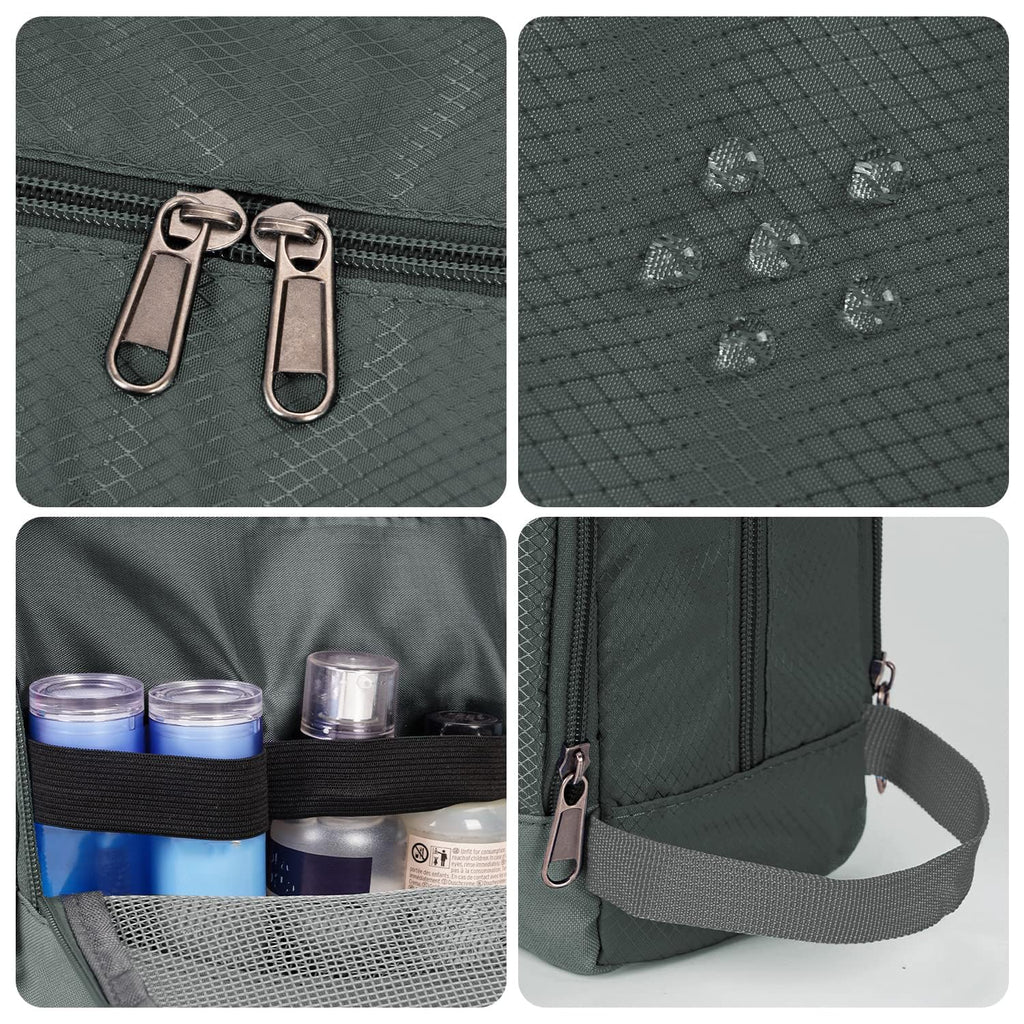 WANDF Travel Toiletry Bag for Men, Small Dopp Kit for Toiletries