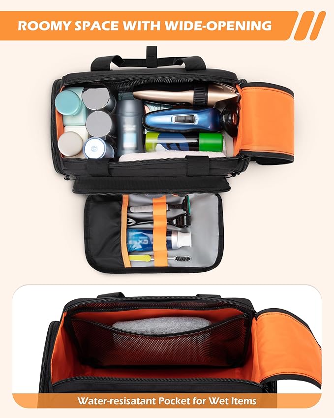 Prokva Tactical Travel Toiletry Bag for Men, Extra Large Dopp Kit Organizer