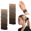 Pack of 100 Braided Elastic Hair Ties Hair Ropes Rubber Bands Ponytail Holder Thick Thin Hair Scrunchies Accessories for Women Girls