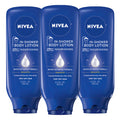 NIVEA Nourishing In Shower Lotion, Water Activated In Shower Moisturizer for Dry to Very Dry Skin, 13.5 FL OZ, Pack of 3